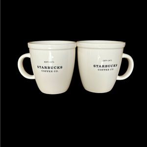 PAIR Vintage Starbucks Barista 2001 16oz Mugs